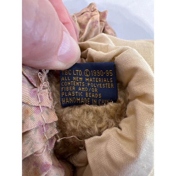 Boyds Bears Brown Bear Collection 1990-1995 8" Dress Heart Plush Poseable - Picture 6 of 7